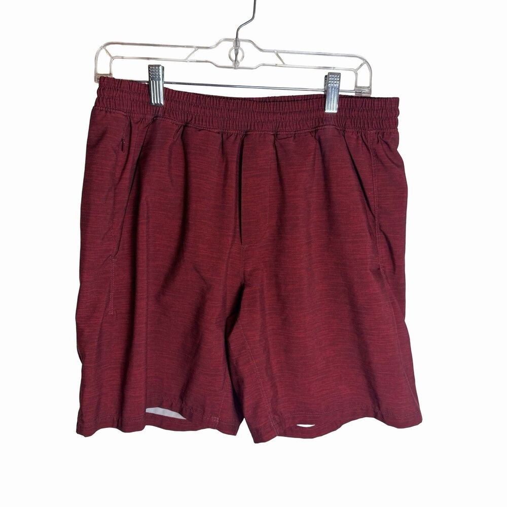 The Normal Brand Shorts Men's Size L Red Performance Running Outdoor 8" Inseam